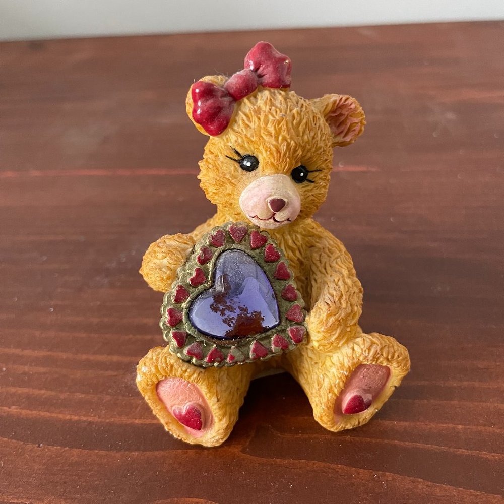 Bear Holding a Heart Decoration